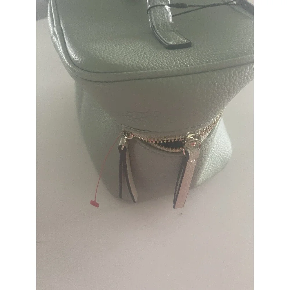 Vanessa Williams Sage Green Makeup Train Case Cosmetic Organizer Travel Bag NWT